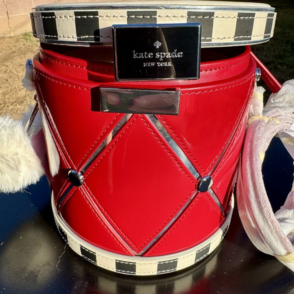 Kate Spade Oh What Fun 3D Toy Store Drum Clutch Satchel Crossbody Novelty NWT - Picture 8 of 11